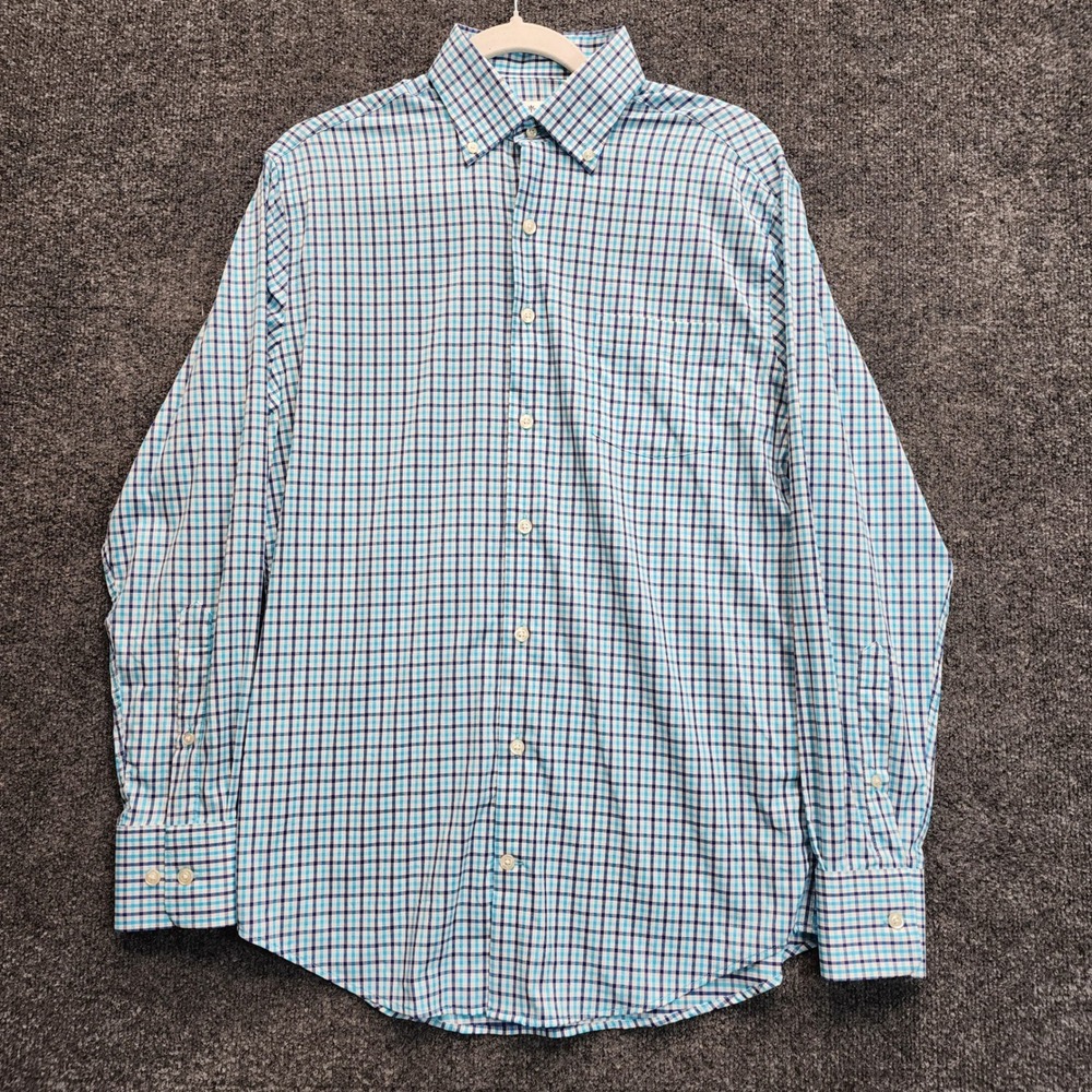 Peter Millar Summer Comfort Mens Performance Plaid Button Down Golf Shirt Small - Picture 2 of 9